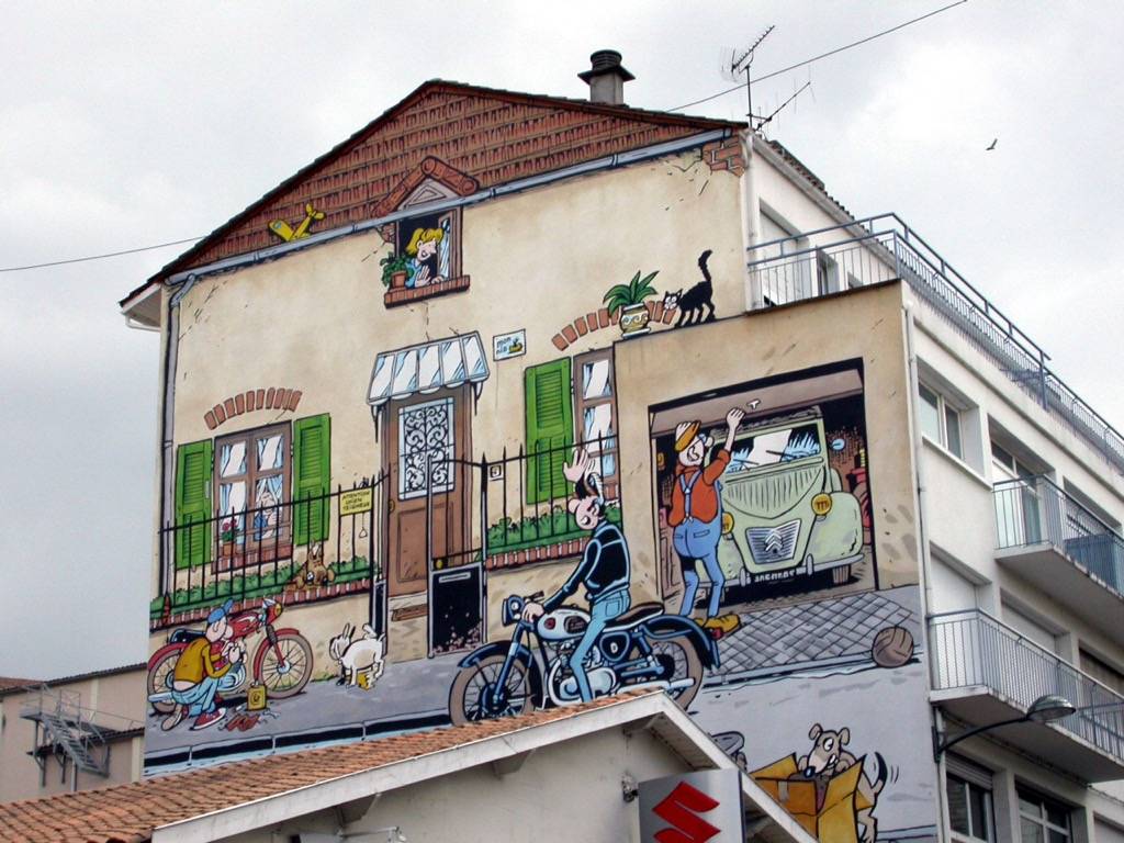 Fresque murale à Angoulême en France