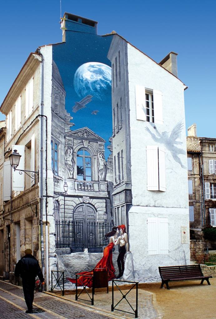 Fresque murale à Angoulême en France