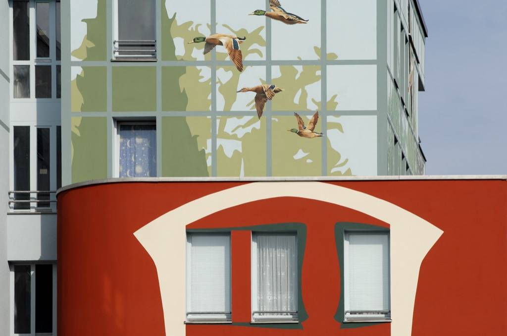 Fresque murale de La Volière à Berlin