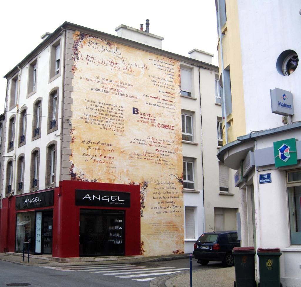 Fresque murale Parcours de murs peints à Brest en France
