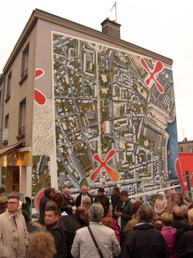 Fresque murale Parcours de murs peints à Brest en France