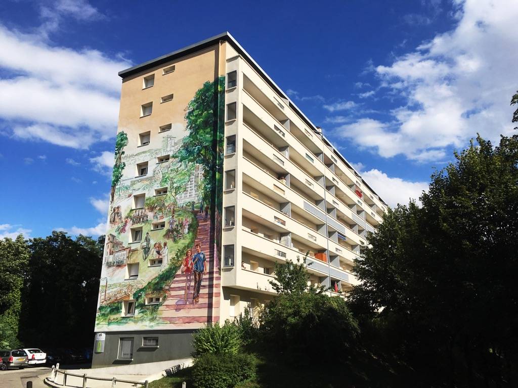 Fresque murale de La Vallonnière à Lyon