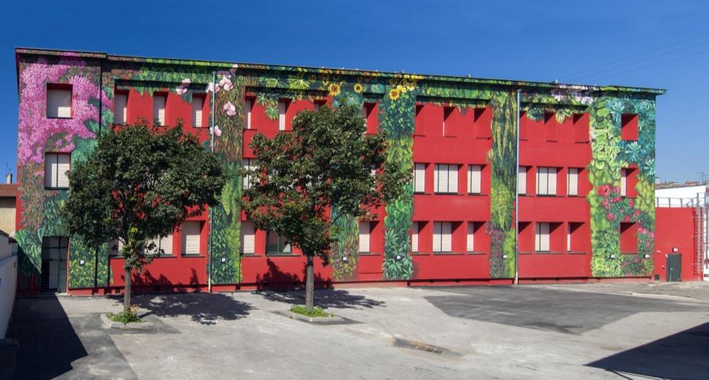 Fresque murale de la Cité Kaps à Oullins en France