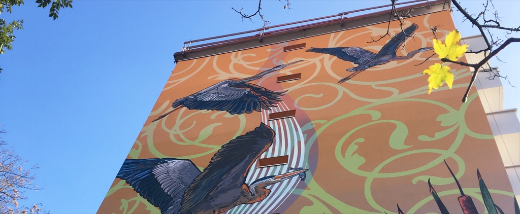 Fresque murale monumentale : le triptyque de la Vallonnière se dévoile ...