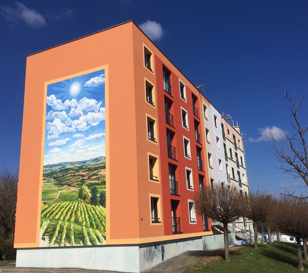 Fresque murale de HBVS La Chartonnière 