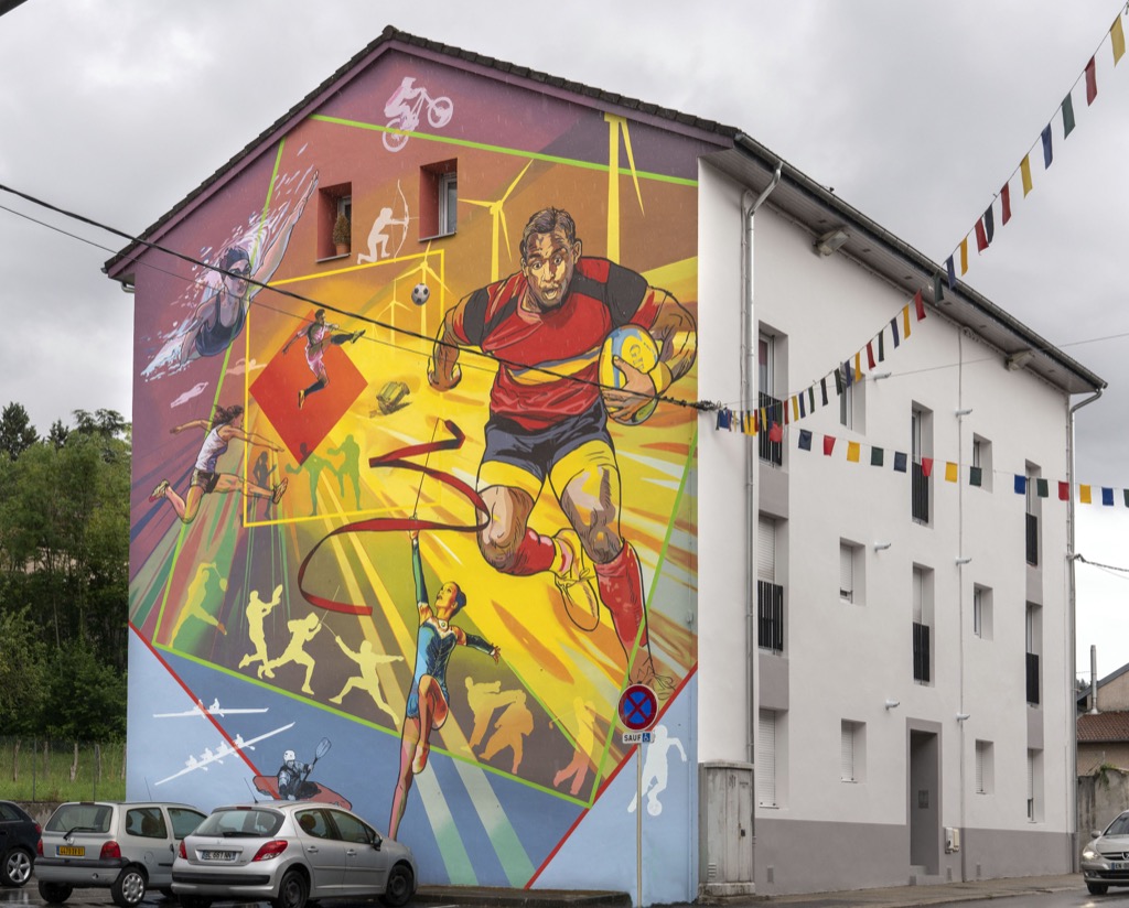 La Fresque Sport et Energie - 5 rue Anatole France - Oyonnax (France)