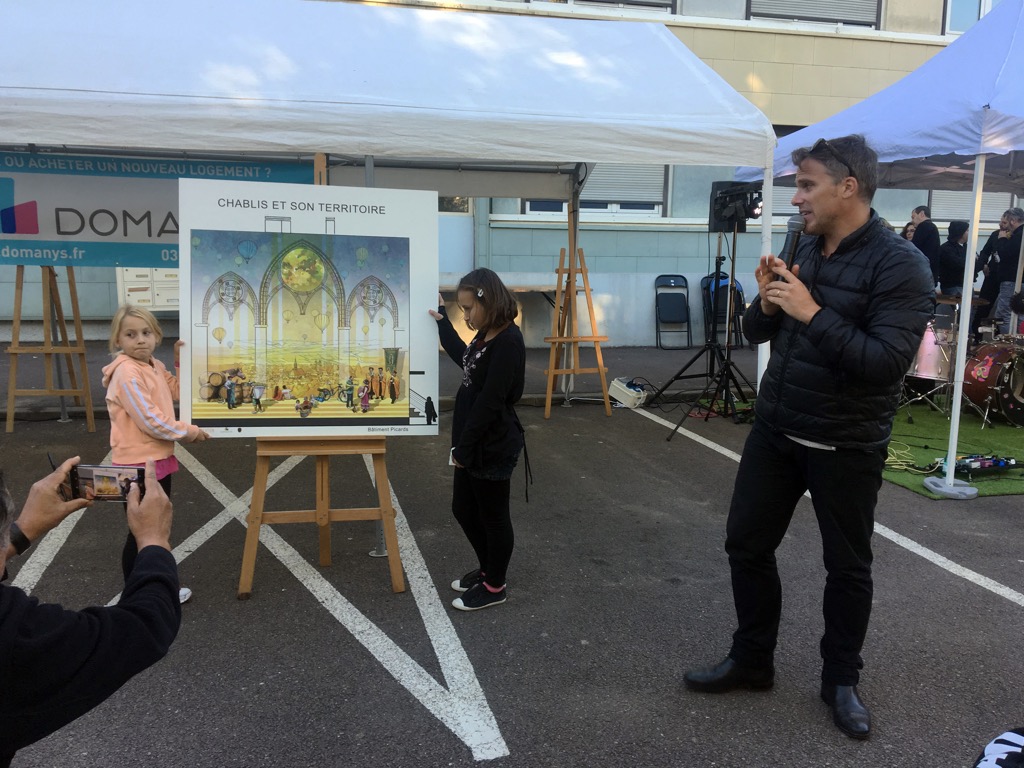 Présentation des maquettes co-créées avec les habitants du quartier Picards-Pasteur, à Chablis