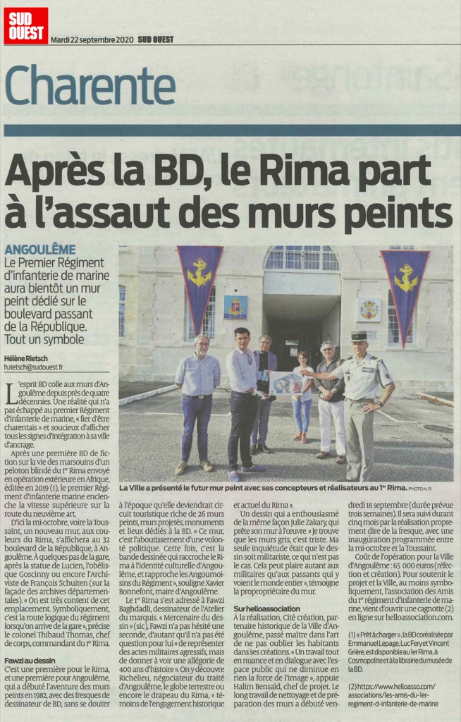 Angoulême : Après la BD, le RIMa part à l'assaut des mur peints